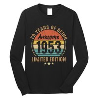 70th Birthday Vintage Limited Edition 1953 Long Sleeve Shirt