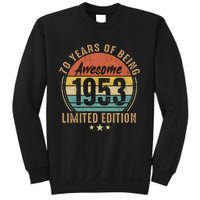 70th Birthday Vintage Limited Edition 1953 Sweatshirt