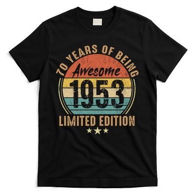 70th Birthday Vintage Limited Edition 1953 T-Shirt