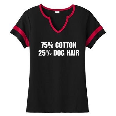 75 Cotton 25 Percent Dog Hair Ladies Halftime Notch Neck Tee