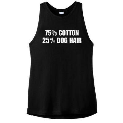 75 Cotton 25 Percent Dog Hair Ladies PosiCharge Tri-Blend Wicking Tank