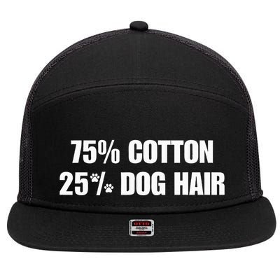 75 Cotton 25 Percent Dog Hair 7 Panel Mesh Trucker Snapback Hat