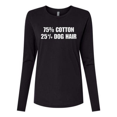 75 Cotton 25 Percent Dog Hair Womens Cotton Relaxed Long Sleeve T-Shirt