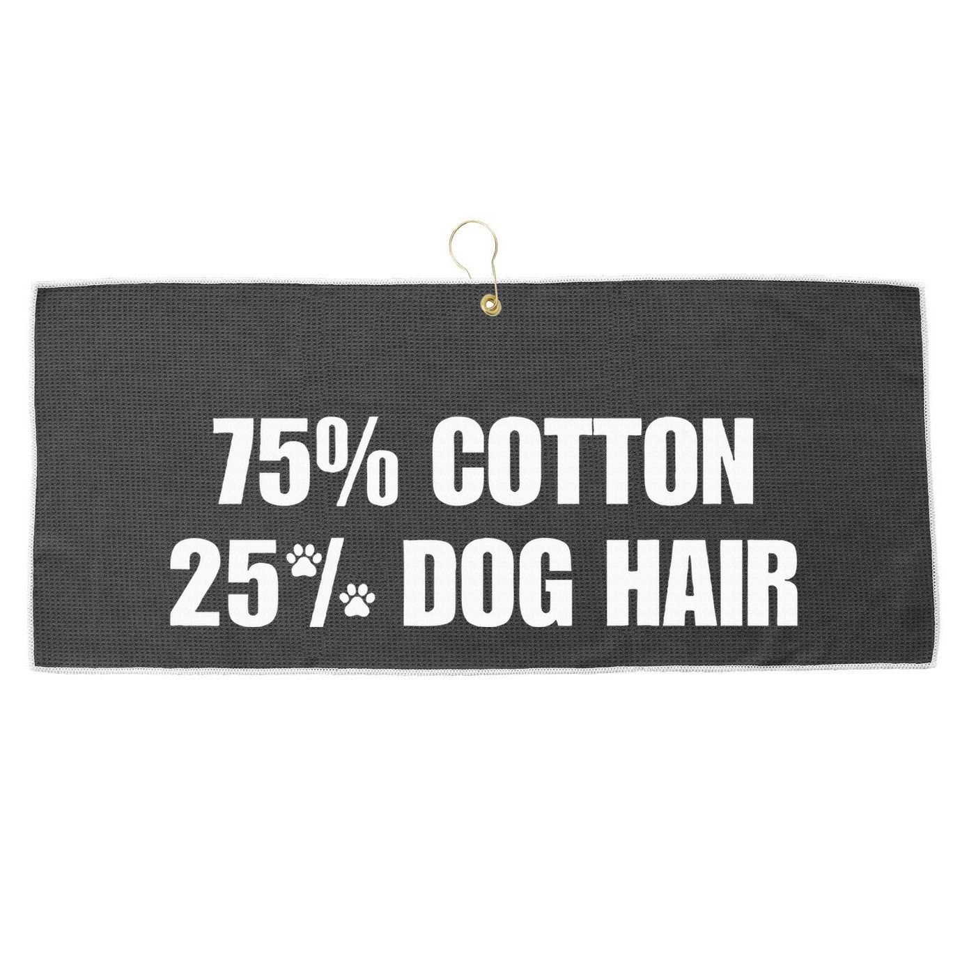 75 Cotton 25 Percent Dog Hair Large Microfiber Waffle Golf Towel