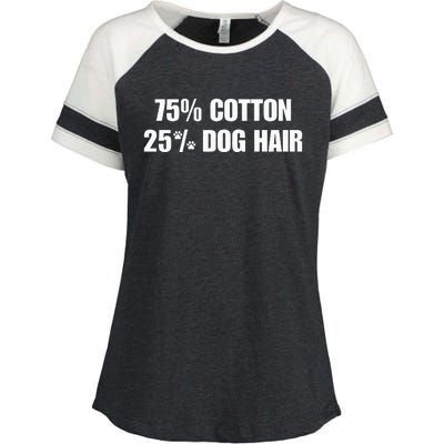 75 Cotton 25 Percent Dog Hair Enza Ladies Jersey Colorblock Tee