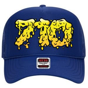 710 Concentrates Dab Art High Crown Mesh Back Trucker Hat