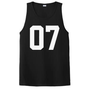 7 Cool Distressed Birthday Lucky Number Player 7th PosiCharge Competitor Tank