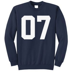 7 Cool Distressed Birthday Lucky Number Player 7th Sweatshirt