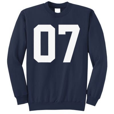 7 Cool Distressed Birthday Lucky Number Player 7th Sweatshirt