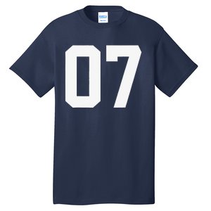 7 Cool Distressed Birthday Lucky Number Player 7th Tall T-Shirt