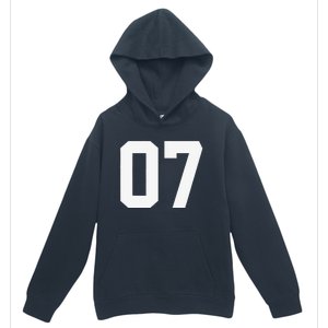 7 Cool Distressed Birthday Lucky Number Player 7th Urban Pullover Hoodie