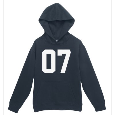 7 Cool Distressed Birthday Lucky Number Player 7th Urban Pullover Hoodie