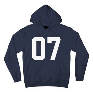 7 Cool Distressed Birthday Lucky Number Player 7th Tall Hoodie