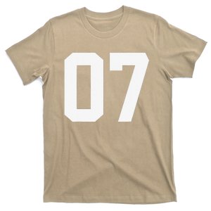 7 Cool Distressed Birthday Lucky Number Player 7th T-Shirt