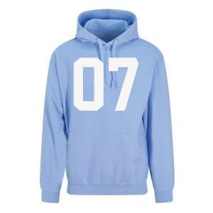 7 Cool Distressed Birthday Lucky Number Player 7th Unisex Surf Hoodie