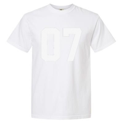 7 Cool Distressed Birthday Lucky Number Player 7th Garment-Dyed Heavyweight T-Shirt