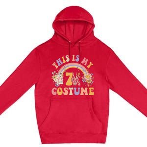 70s Costume Halloween Peace Hippie Retro Groovy Premium Pullover Hoodie