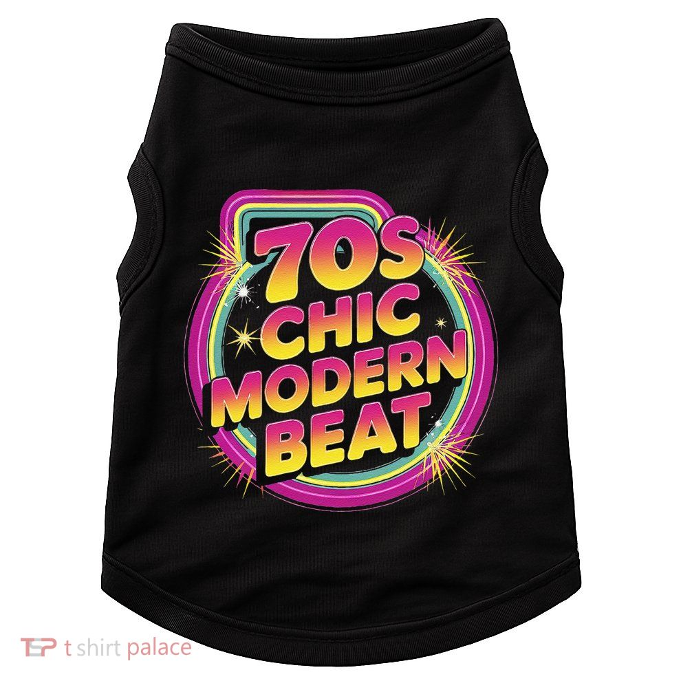 70s Chic Modern Beat Retro Groovy Funky Disco Doggie Tank