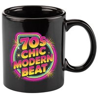70s Chic Modern Beat Retro Groovy Funky Disco 11oz C Handle Ceramic Mug