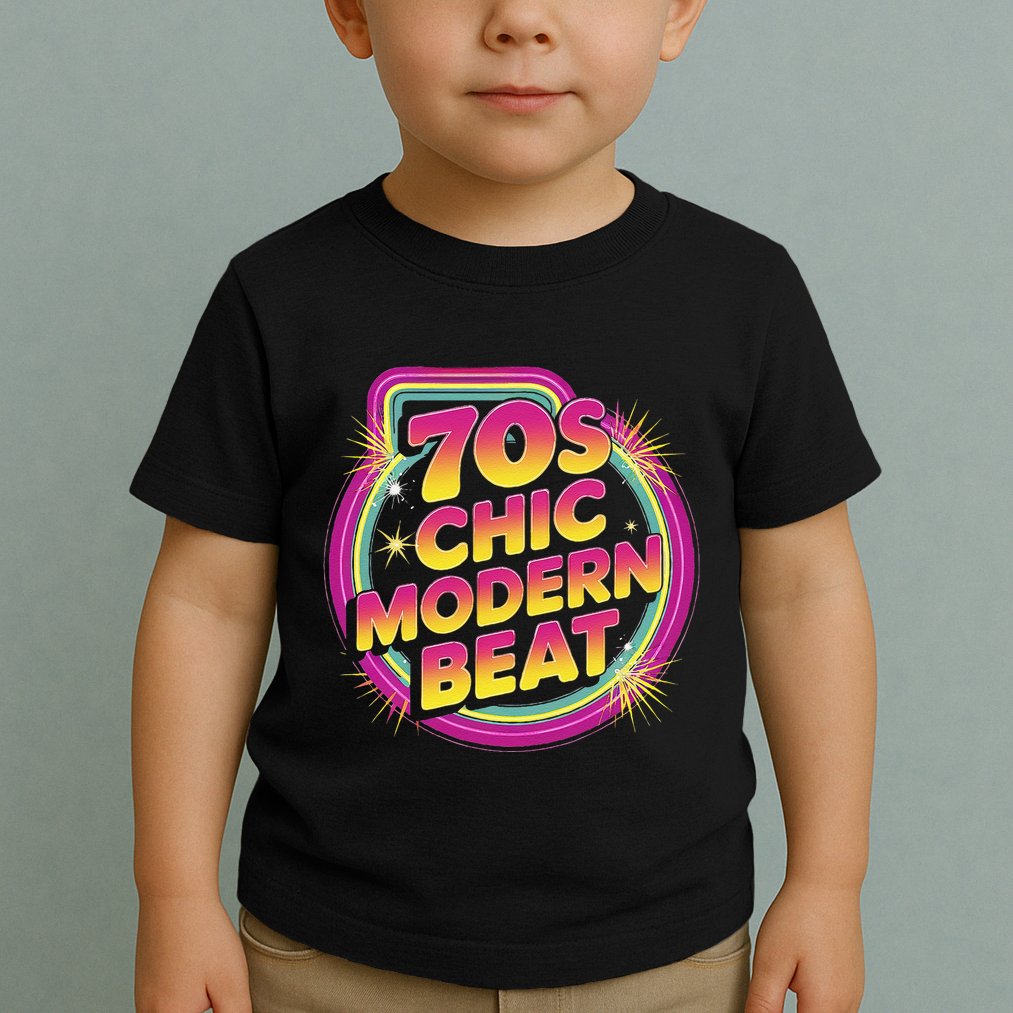 70s Chic Modern Beat Retro Groovy Funky Disco Toddler T-Shirt
