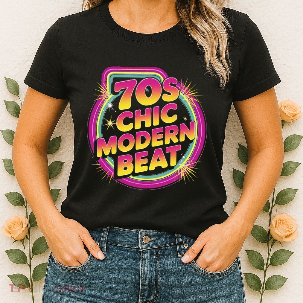 70s Chic Modern Beat Retro Groovy Funky Disco Womens T-Shirt