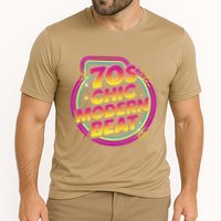 70s Chic Modern Beat Retro Groovy Funky Disco Cooling Performance Crew T-Shirt