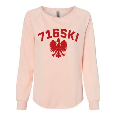 716SKI Dyngus Day Buffalo NY Polish Eagle Womens California Wash Sweatshirt