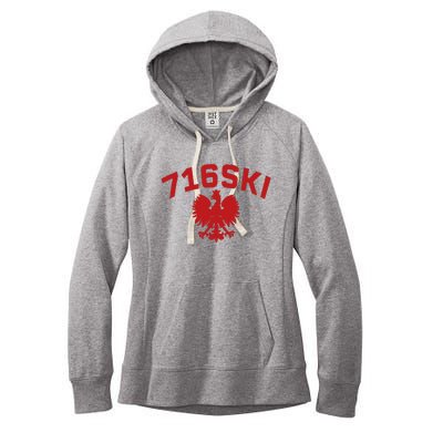 716SKI Dyngus Day Buffalo NY Polish Eagle Women's Fleece Hoodie