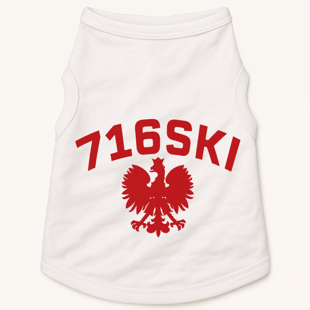 716SKI Dyngus Day Buffalo NY Polish Eagle Doggie Tank