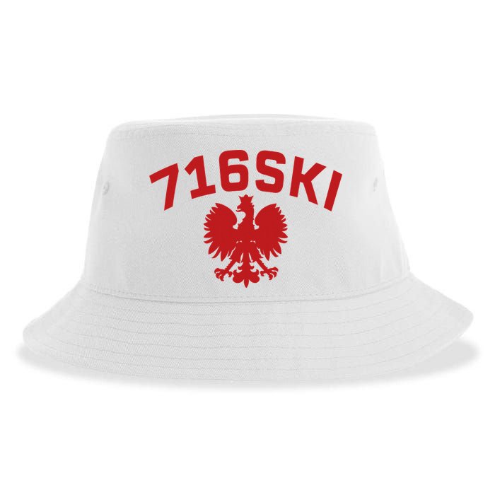 716SKI Dyngus Day Buffalo NY Polish Eagle Sustainable Bucket Hat