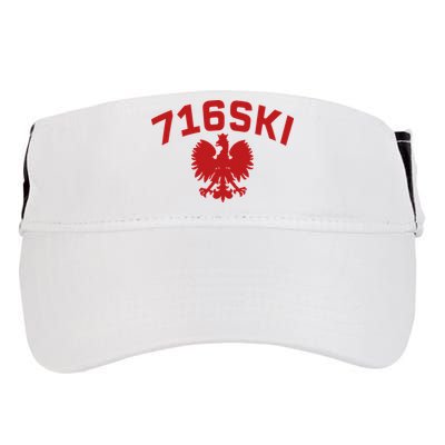 716SKI Dyngus Day Buffalo NY Polish Eagle Adult Drive Performance Visor
