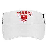 716SKI Dyngus Day Buffalo NY Polish Eagle Adult Drive Performance Visor