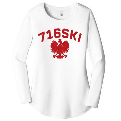 716SKI Dyngus Day Buffalo NY Polish Eagle Women's Perfect Tri Tunic Long Sleeve Shirt