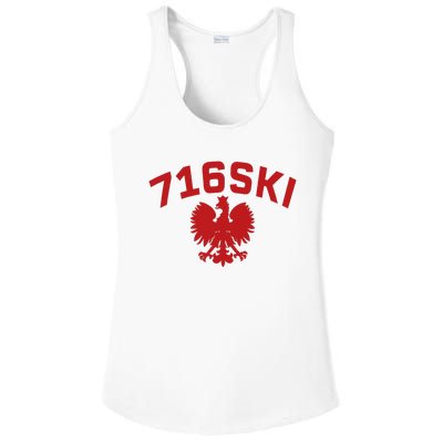 716SKI Dyngus Day Buffalo NY Polish Eagle Ladies PosiCharge Competitor Racerback Tank