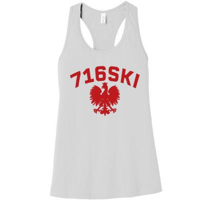 716SKI Dyngus Day Buffalo NY Polish Eagle Women's Racerback Tank