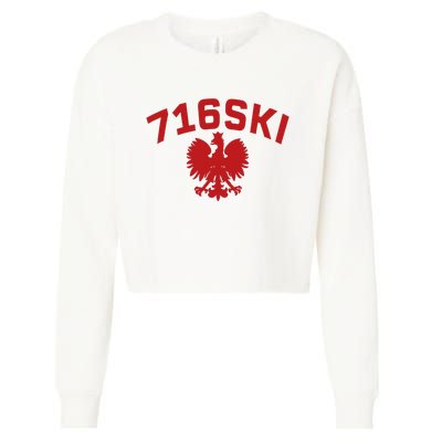 716SKI Dyngus Day Buffalo NY Polish Eagle Cropped Pullover Crew