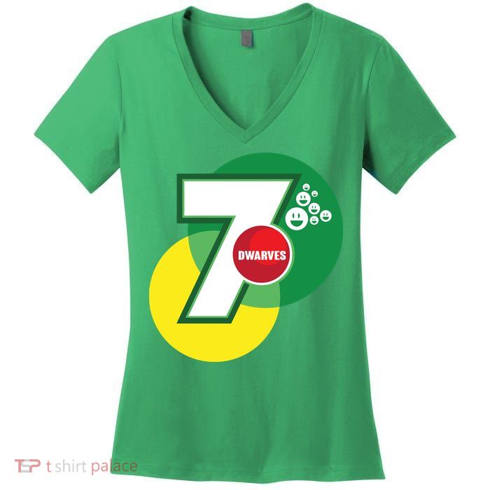 7 Dwarves Parody Women's V-Neck T-Shirt