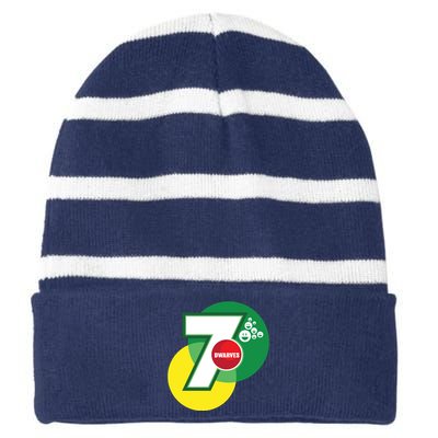 7 Dwarves Parody Striped Beanie with Solid Band