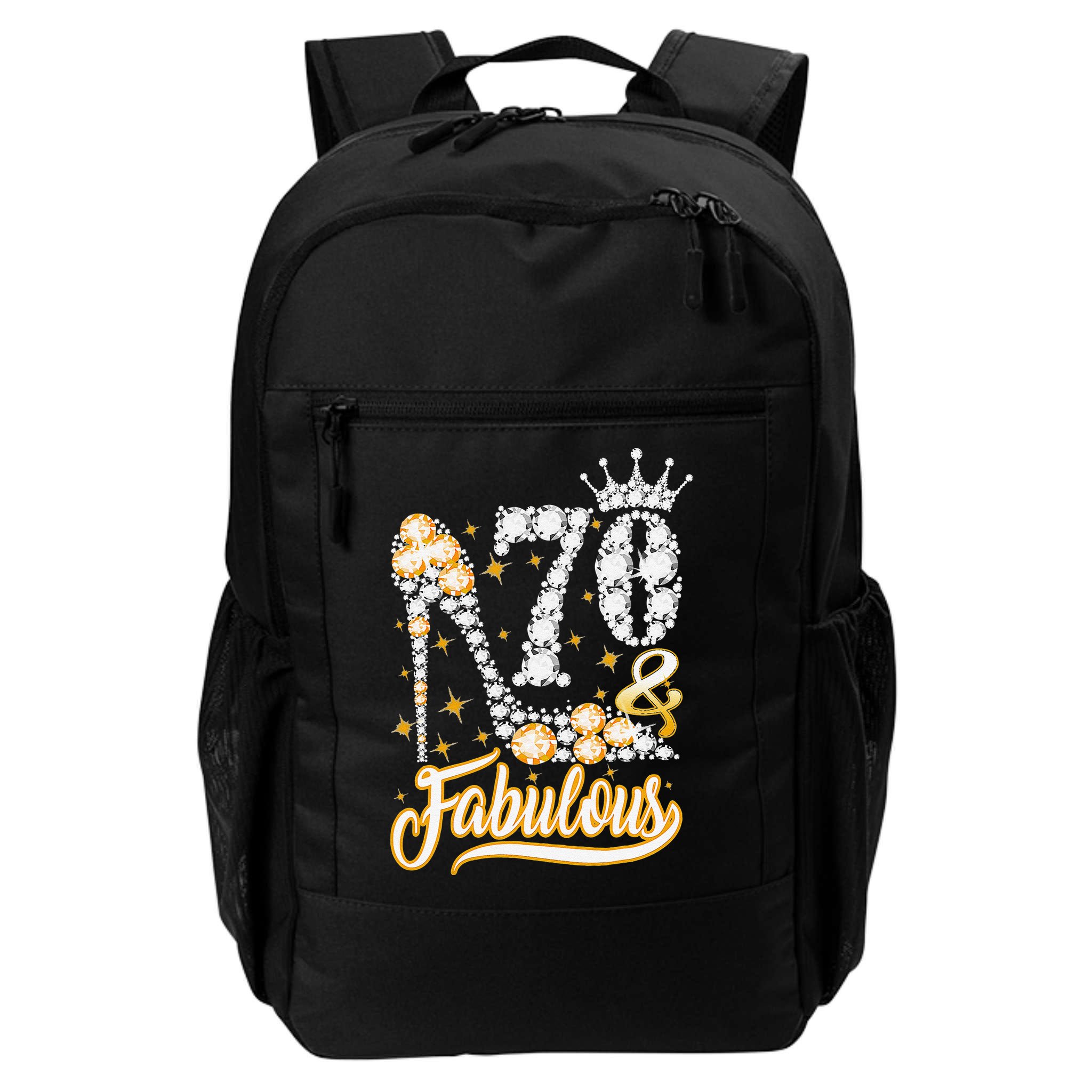 70 & Fabulous 70 Years Old 70th Birthday Diamond Crown Shoes Backpack