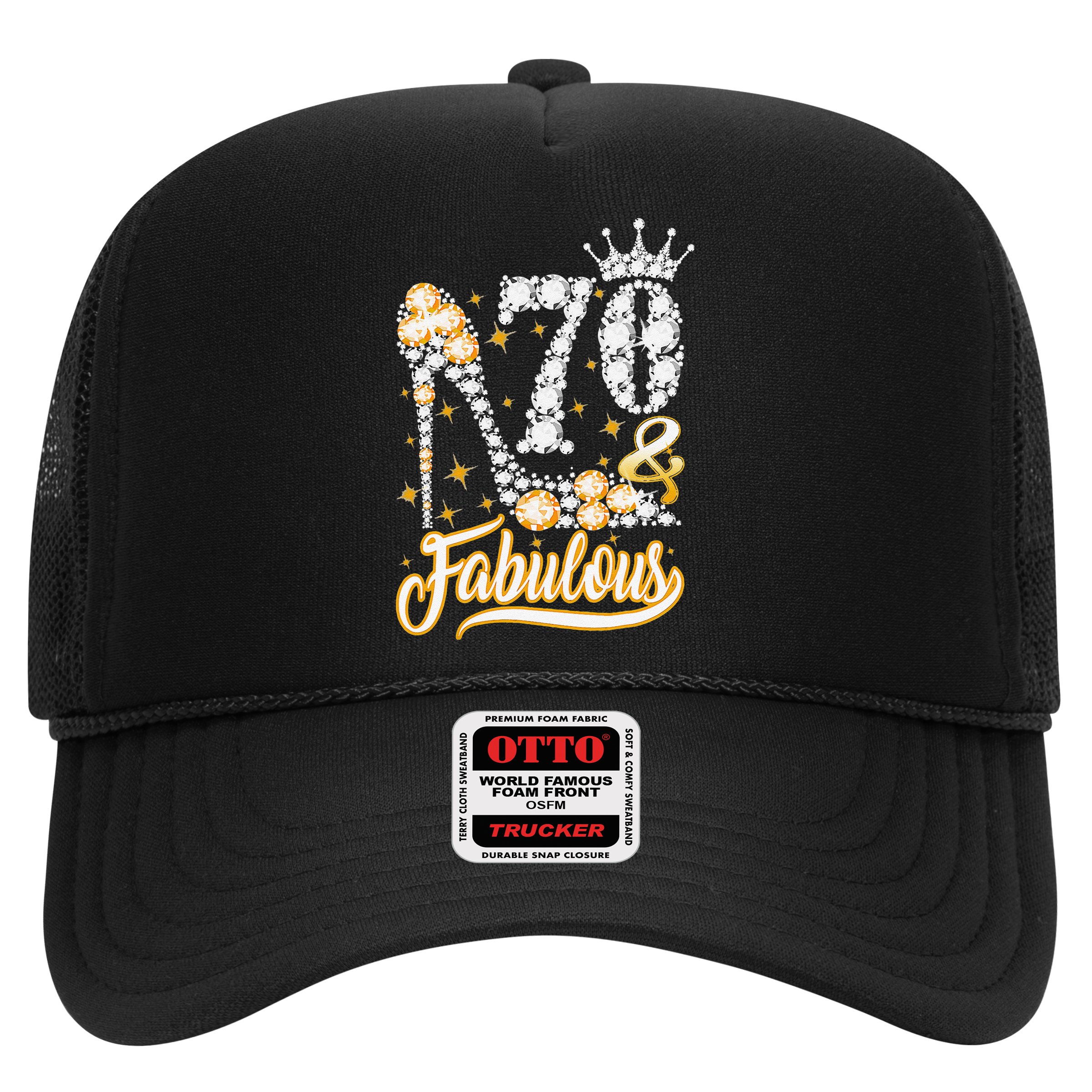70 & Fabulous 70 Years Old 70th Birthday Diamond Crown Shoes Hat