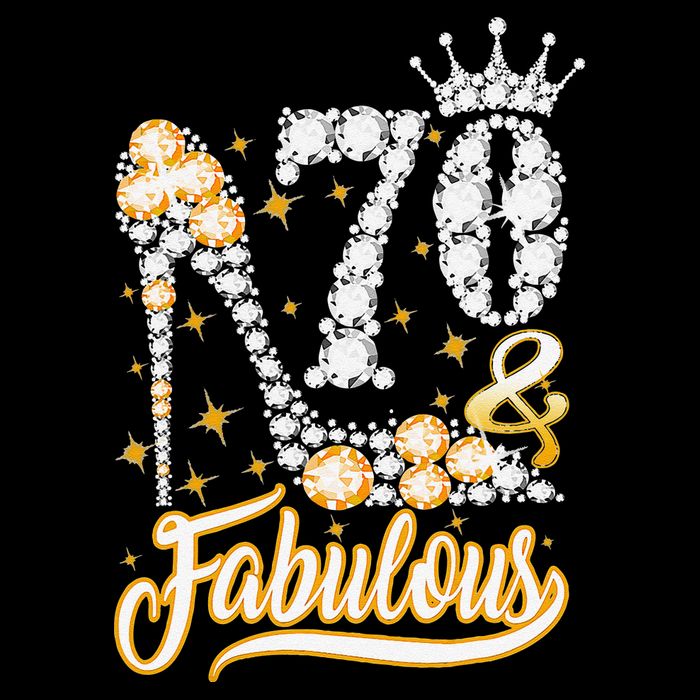 70 & Fabulous 70 Years Old 70th Birthday Diamond Crown Shoes Visor