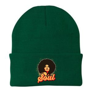 70s Funk Afro Women Soul Retro Knit Cap Winter Beanie