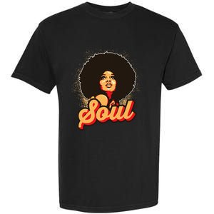 70s Funk Afro Women Soul Retro Garment-Dyed Heavyweight T-Shirt