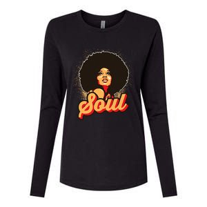 70s Funk Afro Women Soul Retro Womens Cotton Relaxed Long Sleeve T-Shirt