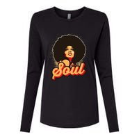 70s Funk Afro Women Soul Retro Womens Cotton Relaxed Long Sleeve T-Shirt