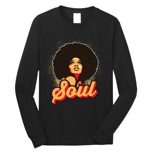 70s Funk Afro Women Soul Retro Long Sleeve Shirt