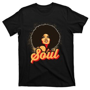 70s Funk Afro Women Soul Retro T-Shirt