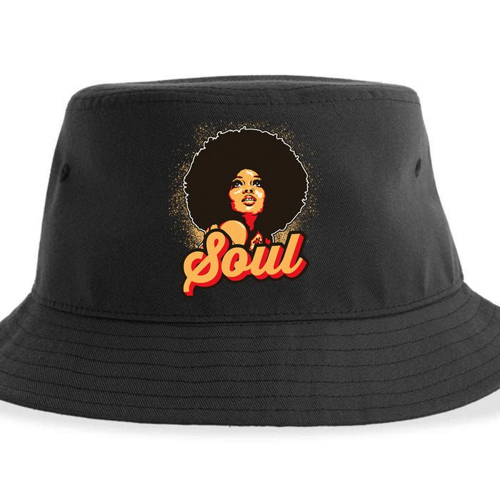 70s Funk Afro Women Soul Retro Sustainable Bucket Hat