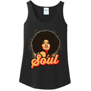 70s Funk Afro Women Soul Retro Ladies Essential Tank