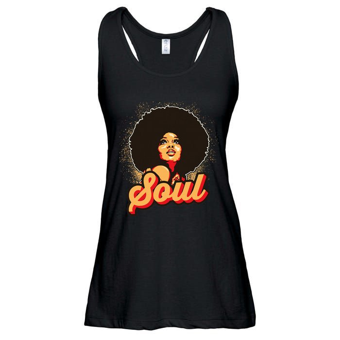 70s Funk Afro Women Soul Retro Ladies Essential Flowy Tank